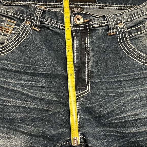 True Luck Mens Size‎ 34 x 30 Bootcut Heavy Stiching Jeans - Picture 11 of 16